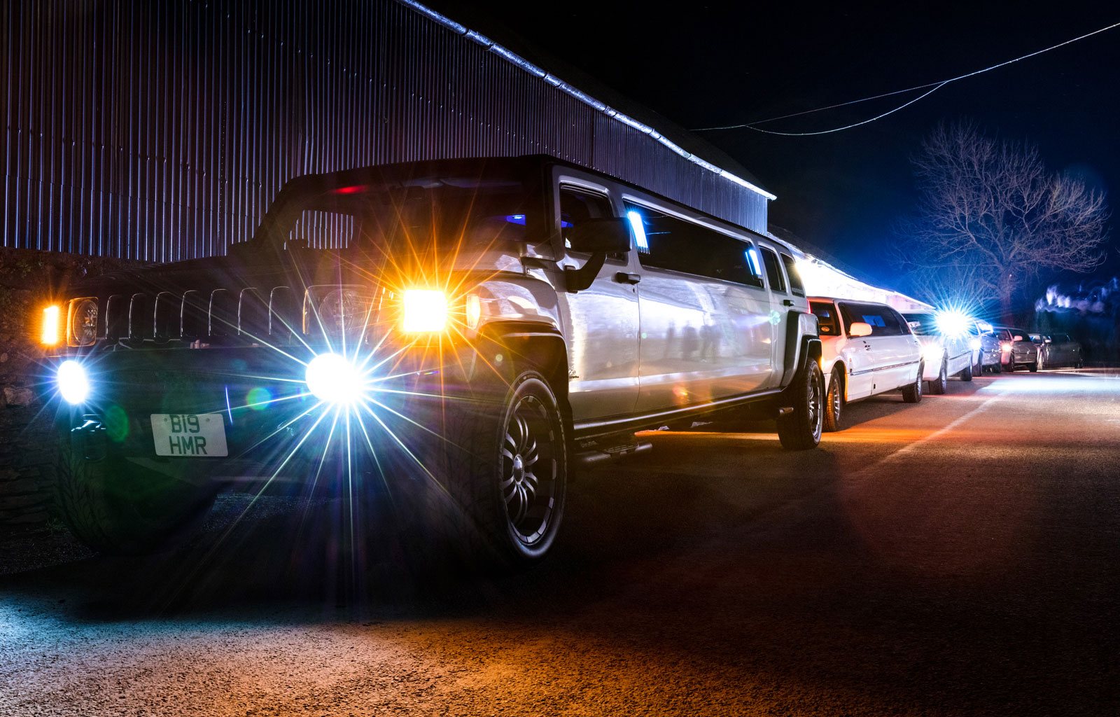 Limos arrive at ANRÁN, Devon