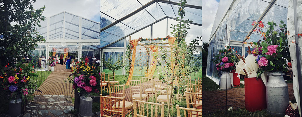 Samantha and Aneesh's wedding at ANRÁN, Devon