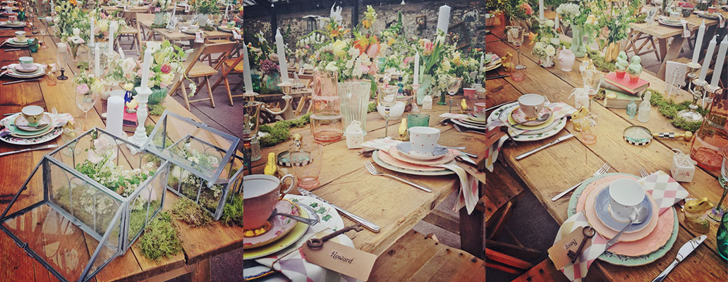 Nancy & Howard's 'Alice in Wonderland' wedding at ANRÁN, Devon